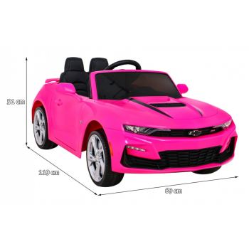 Chevrolet Camaro 2SS na akumulator Różowy + Pilot + Koła EVA + Wolny Start + Dźwięki Światła